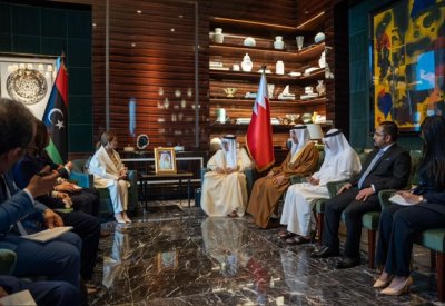 وزير الخارجية يجتمع مع وزيرة الخارجية والتعاون الدولي بدولة ليبيا