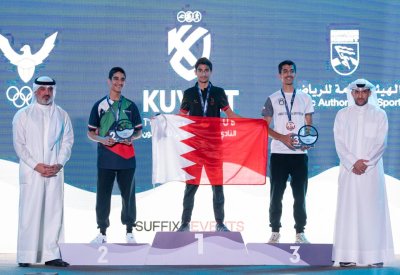 إنجاز بحريني في سباق أكواثلون الكويت الدولي