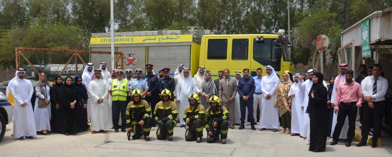 المحافظة الشمالية تنفذ عملية إخلاء افتراضي بالتعاون والتنسيق مع الدفاع المدني