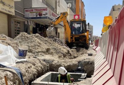 إنجاز 70% من مشروع تطوير عدد من الطرق في القضيبية