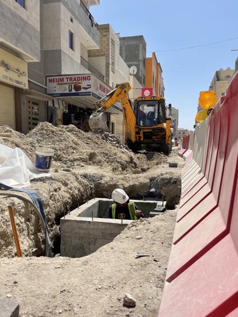 إنجاز 70% من مشروع تطوير عدد من الطرق في القضيبية