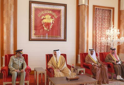 جلالة الملك المعظم القائد الأعلى للقوات المسلحة يستقبل رئيس هيئة الأركان المشتركة للقوات المسلحة الباكستاني
