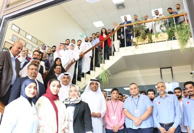 رئيس هيئة الكهرباء والماء ووزير شؤون الكهرباء والماء يزوران لمركز التدريب التابع للهيئة