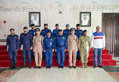 الإدارة العامة للدفاع المدني تشارك في دورة (النظام الآمن لإدارة المواد الكيميائية الخطرة)