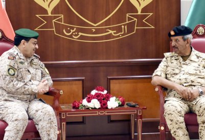 القائد العام لقوة دفاع البحرين يستقبل قائد القيادة العسكرية الموحدة بدول مجلس التعاون لدول الخليج العربية