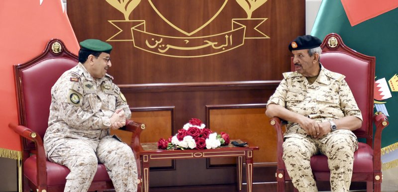 القائد العام لقوة دفاع البحرين يستقبل قائد القيادة العسكرية الموحدة بدول مجلس التعاون لدول الخليج العربية