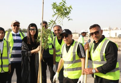 ضمن حملة “سواعد".. بلدية الشمالية تُشجّر شارع 62 في بوري