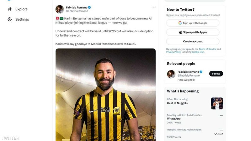 خبير الانتقالات: بنزيما يوقع عقدا مع الاتحاد حتى 2025