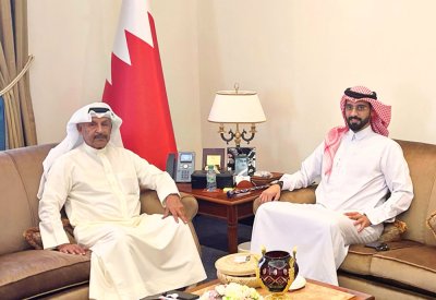 صالح بن هندي يستقبل النائب عبدالله الرميحي