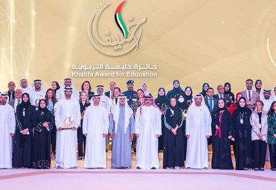 وزير التربية والتعليم يشارك في حفل الدورة السادسة عشرة لتكريم الفائزين بجائزة خليفة التربوية