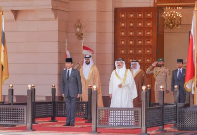 جلالة الملك المعظم يستقبل جلالة سلطان بروناي دار السلام