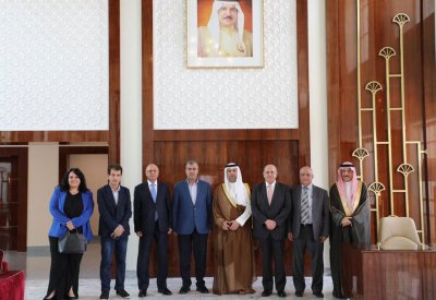 وزير النفط والبيئة يستقبل وزير الطاقة والثروة المعدنية الأردني
