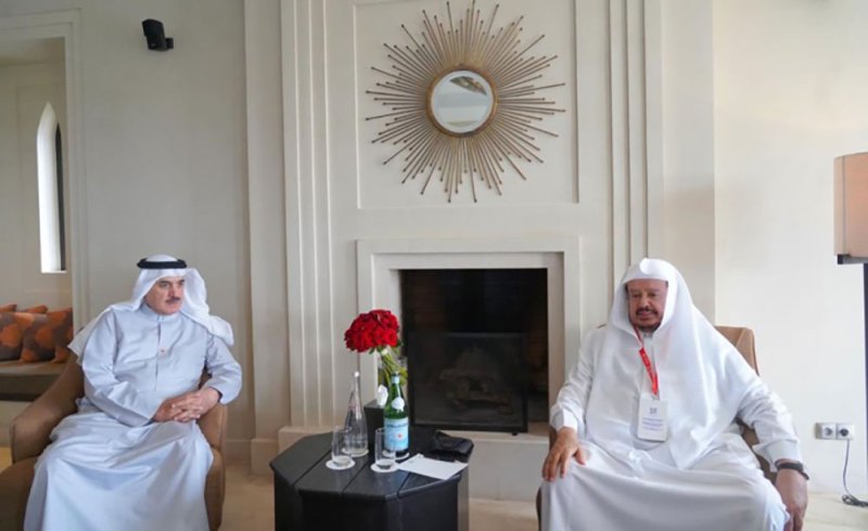 رئيس مجلس النواب يلتقي برئيس مجلس الشورى السعودي ويؤكد على تعزيز العلاقات البرلمانية 