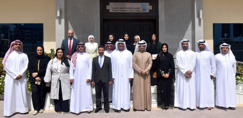 المؤسسة الوطنية لحقوق الإنسان تستقبل وفدًا من نظيرتها الإماراتية