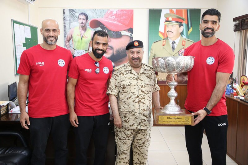 بن جلال يستقبل لاعبي النجمة من منتسبي الاتحاد الرياضي العسكري