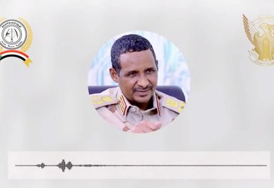 دقلو في تسجيل صوتي يتحدث عن أحداث الجنينة