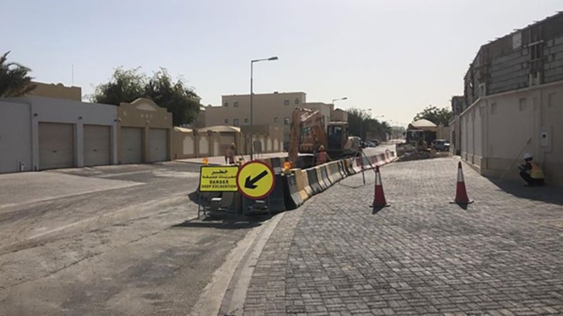 "الأشغال": نسبة انجاز شبكة للصرف الصحي بمجمع 924 في منطقة جري الشيخ وصلت إلى 35%