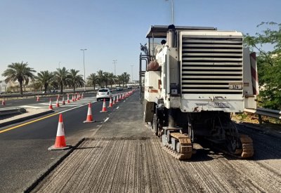 إنجاز 78% بمشروع إعادة تأهيل شارع الشيخ خليفة بن سلمان