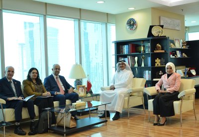 وزير التنمية الاجتماعية يستقبل المنسق المقيم لمكتب الأمم المتحدة لدى البحرين