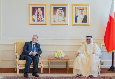 سعادة وزير الخارجية يستقبل سفير مملكة بلجيكا لدى البحرين والمقيم في الكويت بمناسبة انتهاء فترة عمله