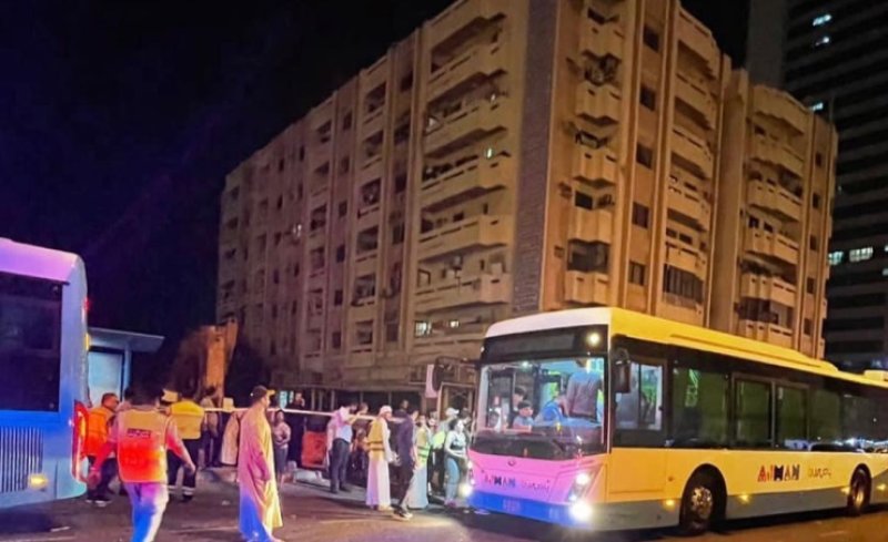 بالفيديو: السيطرة على حريق في أحد الابراج بعجمان دون وقوع إصابات