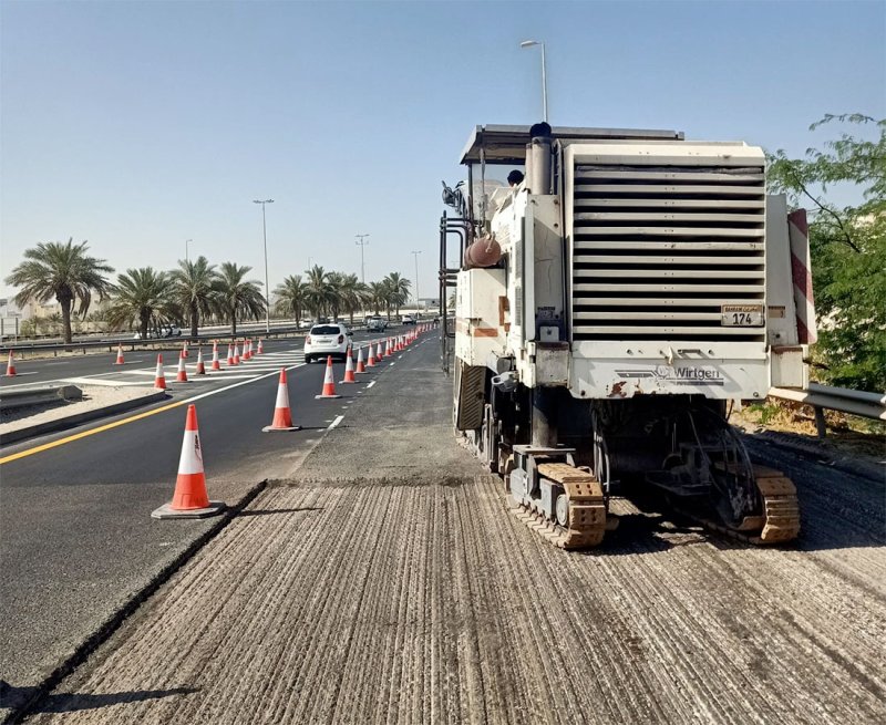 "الأشغال": إنجاز 78% بمشروع إعادة تأهيل شارع الشيخ خليفة بن سلمان