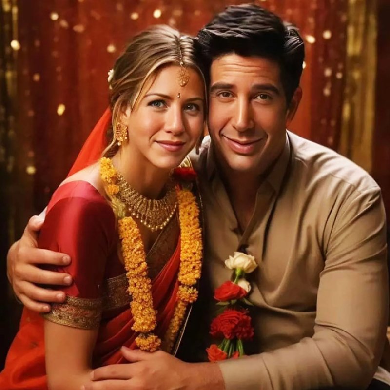 تخيل الذكاء الاصطناعي لشخصيات ”Friends" بالزي الهندي!