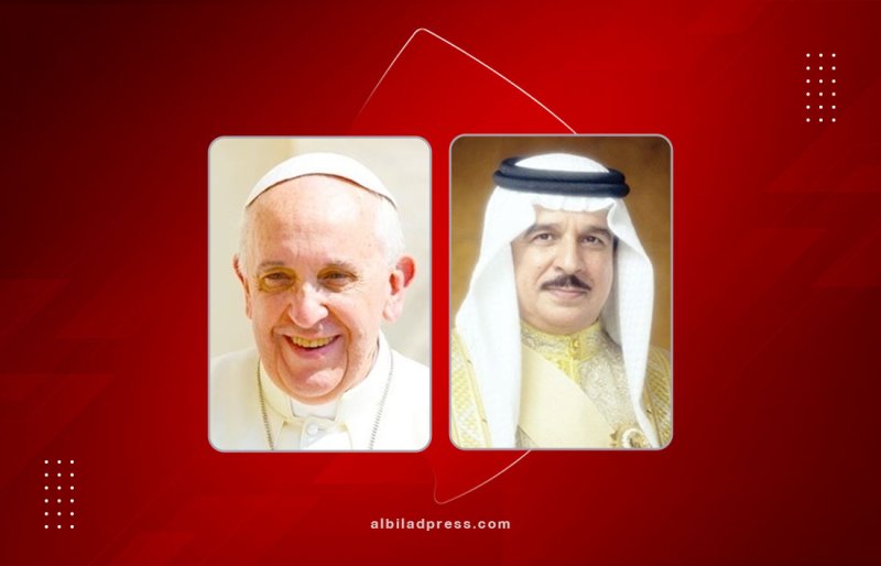 جلالة الملك المعظم يتلقى رسالة شكر جوابية من قداسة بابا الفاتيكان