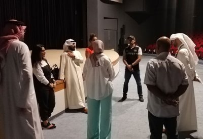 وفد اتحاد كمال الأجسام يزور مقر اقامة بطولة غرب آسيا لبناء الأجسام