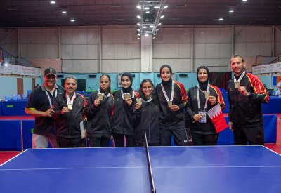 سيدات كرة الطاولة يخطفن ذهبية الفرق بالعلامة الكاملة