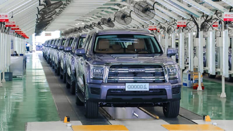 GWM تنتج هافال H5 رقم "0000001"على خط الإنتاج