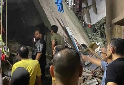 8 قتلى بانهيار عقار سكني من 5 طوابق بحدائق القبة