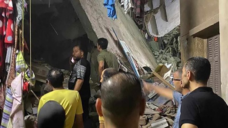 8 قتلى بانهيار عقار سكني من 5 طوابق بحدائق القبة