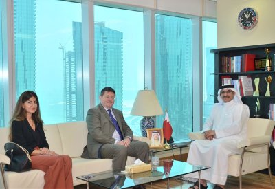 وزير التنمية الاجتماعية يستقبل السفير البريطاني بمناسبة انتهاء فترة عمله