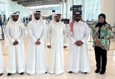 مغادرة وفد مملكة البحرين المشارك في تنظيم بطولة العالم لفنون القتال المختلطة للشباب 2023 بأبوظبي