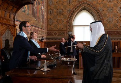 حاكما جمهورية سان مارينو يتسلمان أوراق اعتماد سفير مملكة البحرين