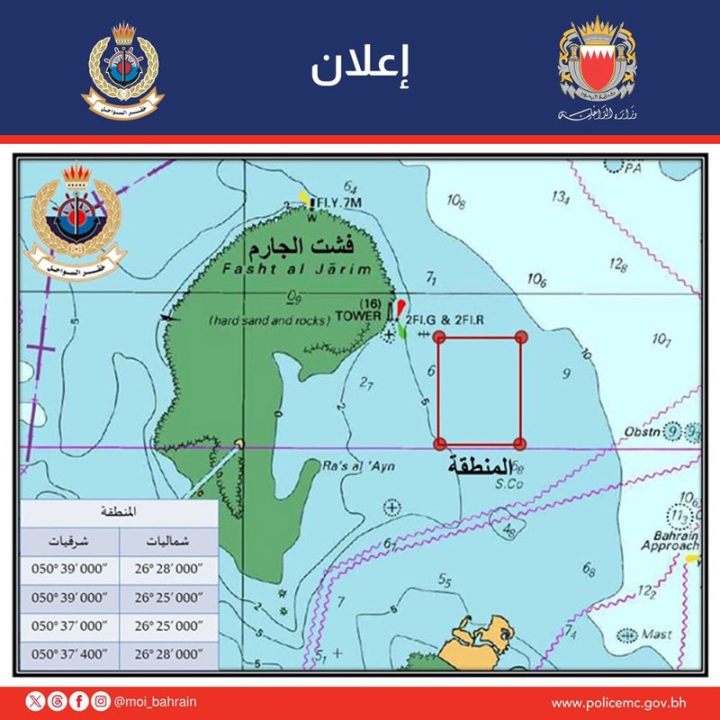 خفر السواحل تنفذ برنامجاً تدريبياً صباح غد بمنطقة شرق فشت"الجارم"