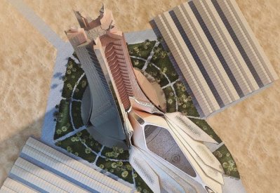 بالصور: تصميم "خيالي" لبرج معماري ينتج الكهرباء في البحرين