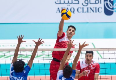 فوز عريض لناشئي الطائرة على الكويت ببطولة غرب آسيا