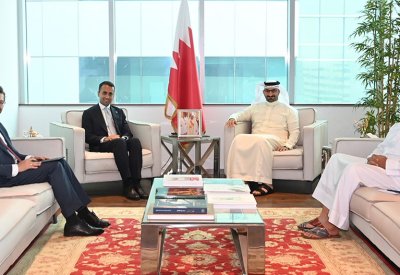 وزير الصناعة والتجارة يستقبل الممثل الخاص للاتحاد الأوروبي لمنطقة الخليج