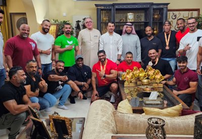 الأب الروحي لرياضة بناء الأجسام بالبحرين يحتفي بانجاز المنتخب الوطني