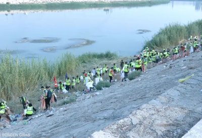 سفراء النظافة بالعراق.. مبادرة شبابية لتنظيف ضفاف نهر دجلة