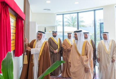 نائب جلالة الملك ولي العهد يدشن الاستوديو الرئيسي لمركز الأخبار بتلفزيون البحرين ومبنى استوديوهات الإذاعات الخاصة