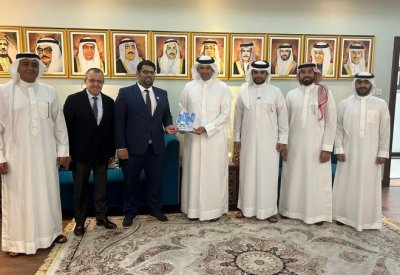 رئيس اتحاد الكرة يستقبل رئيس اللجنة التنفيذية لدورة الألعاب العالمية المدرسية "البحرين 2024"