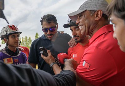 جلالة الملك المعظم يهنئ سمو الشيخ ناصر بن حمد ال خليفة بمناسبة تحقيق الفريق الملكي بطولة العالم للقدرة للناشئين والشباب