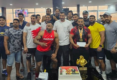 صالات الراوي الرياضية تحتفي بإنجاز لاعب المنتخب الوطني لكمال الأجسام أحمد الصياد