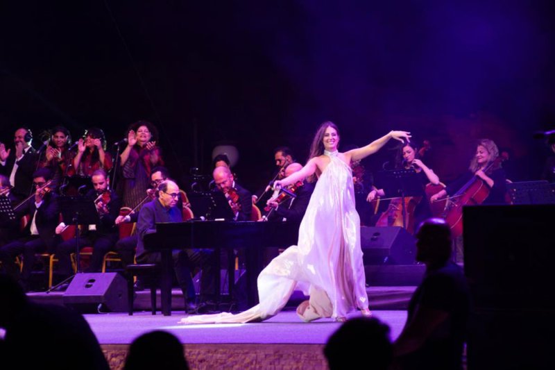 هبة طوجي تشعل أجواء الأردن في مهرجان ليالي البتراء الوردية