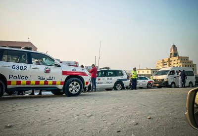 بالصور: وفاة آسيوي بحادث مروري على شارع الشيخ جابر الأحمد الصباح