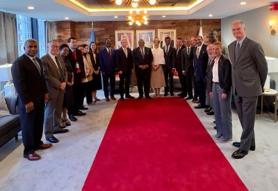 المندوب الدائم لدى الأمم المتحدة يستضيف رئيس الدورة الــ78  للجمعية العامة للأمم المتحدة