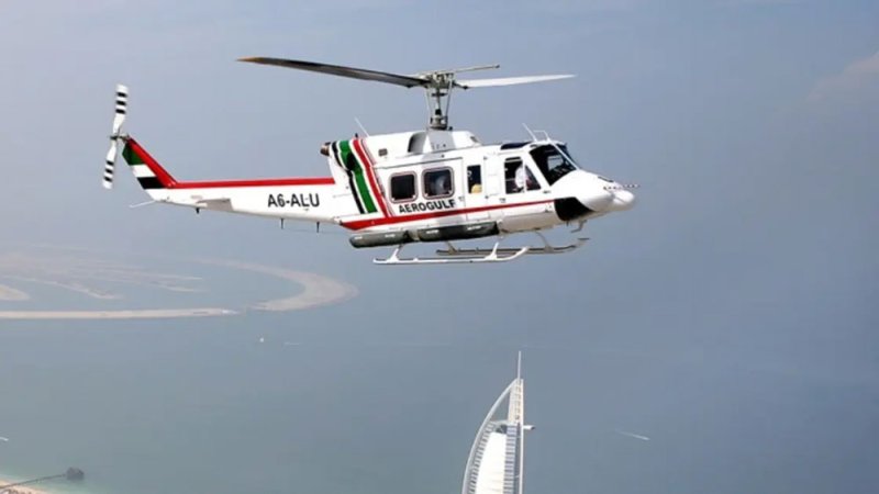 الإمارات.. سقوط طائرة عمودية بالبحر والبحث جارٍ عن الطاقم